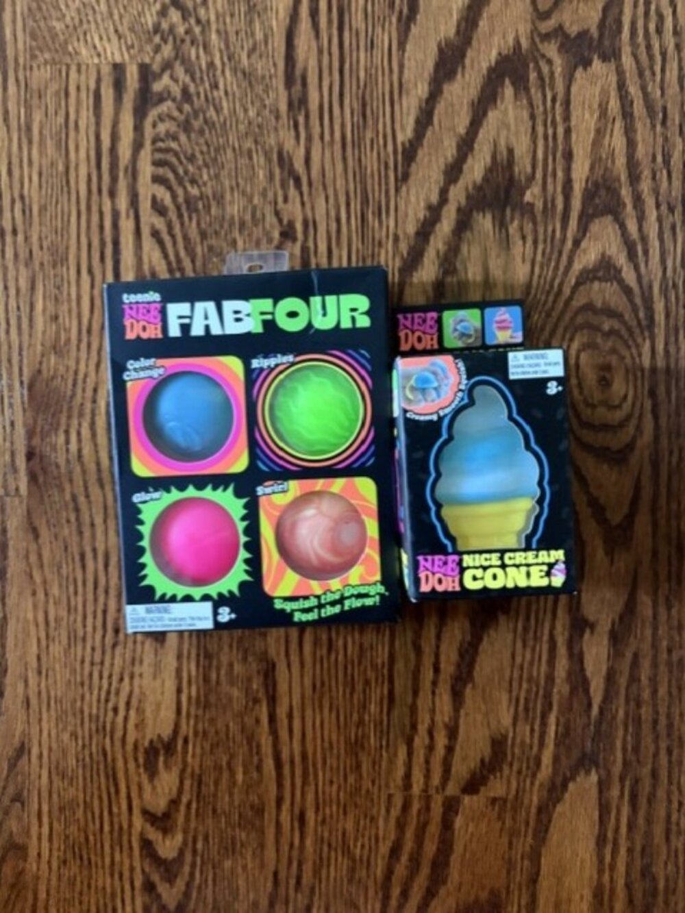 Schylling NeeDoh Nice Cream Cone Fab Four Squishy Sensory Fidget Stress Toy NEW
